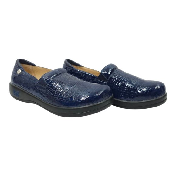 Alegria Reptile Print Slip On Clog Women US 9 EU 39 Leather Comfort Shoe KEL-805 - Picture 2 of 16